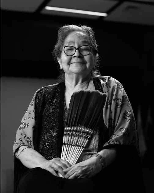 I really enjoyed working with Pauline at the Wandering Spirit School in the 70's and early 80's. I was always impressed with her  kind manner and the extensive knowledge she had to share with others. Someone mentioned she is flying with the eagle now.. I am sure she will do so and also help give new eaglets flying lessons. As the Native ImagiNative Film and Art Festival says of her " She left an indelible mark on our hearts and a legacy of advocating for Indigenous voices, language revitalization, and understanding. May we all honour her memory by treating each other with care, empathy, and kindness, remembering what she taught us." 